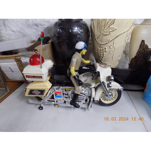 351 - Harley Davidson and Figure - C.H.I.P.S.