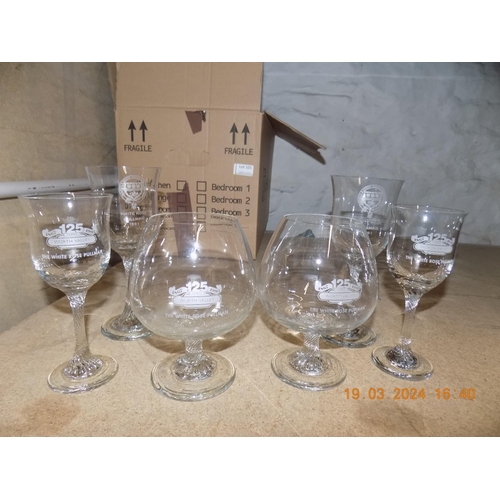 102 - Selection of Worth Valley Pullman Commemorated Glasses