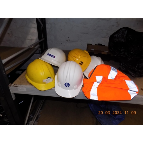 142 - Bag of Hard Hats and Hi-Viz Jacket