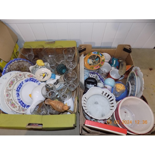 26 - 2 Boxes of Pottery etc