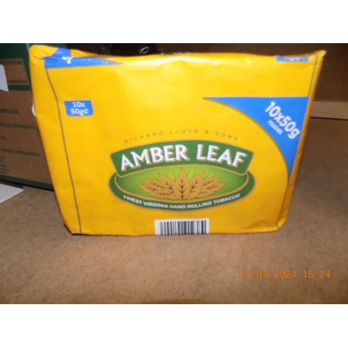 61 - 10 Pouches of Amber Leaf