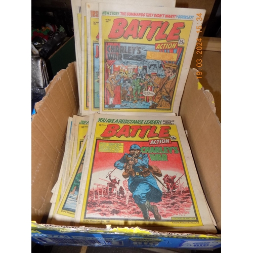 67 - Selection of Vintage Battle Action Comics