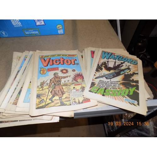 68 - Selection of Vintage Victor and Warlord Comics