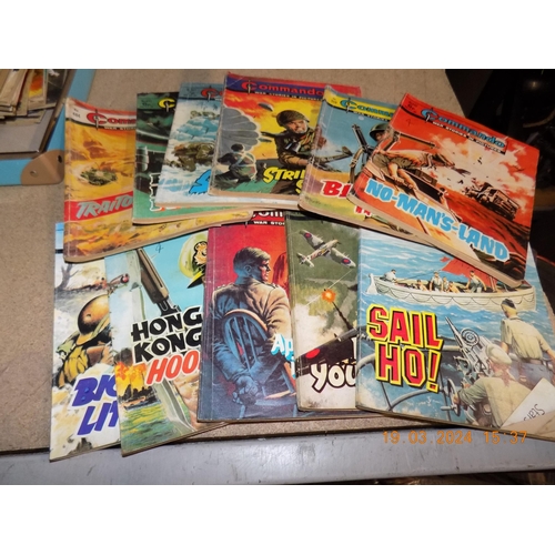 70 - Selection of Vintage Commando Comics