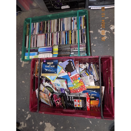 264 - Tray of CDs and DVD's