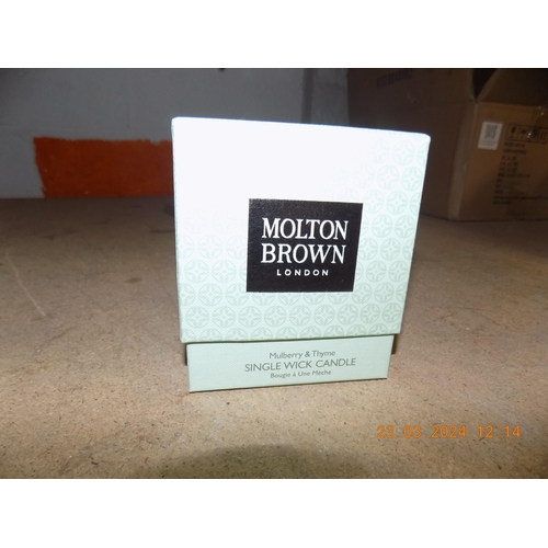 447 - Small Molton Brown Candle Mulberry and Thyme