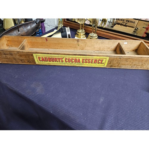 576 - Cadbury's Cocoa Essence Vintage Wooden Tray