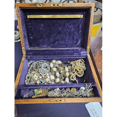 582 - Large Jewellery Box and Contents