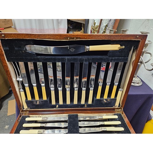 595 - Viners Flatware Set in Display Table