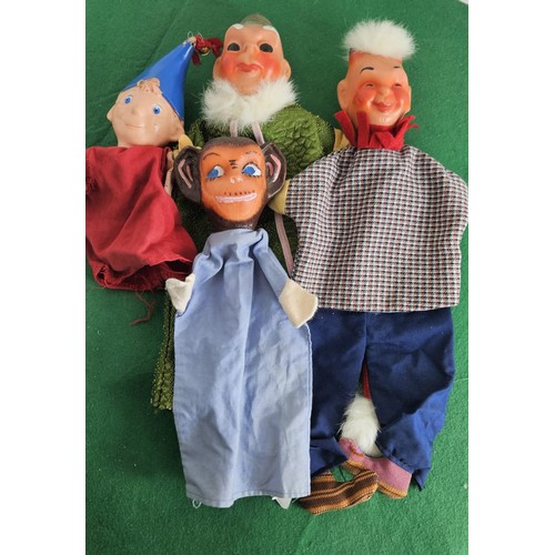 97 - Vintage Hand Puppets including Noddy