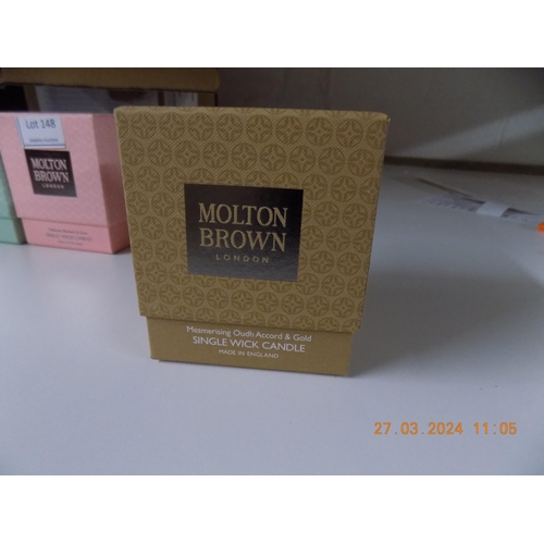 149 - Small Molton Brown Candle Mesmerising Oudh Accord & Gold