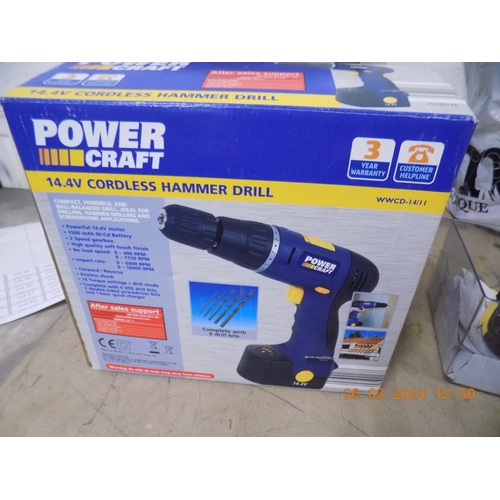 42 - Boxed Power Craft Cordless Hammer Drill