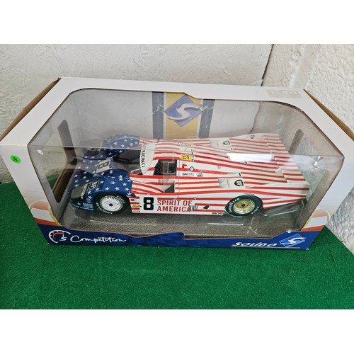 167 - Solido 1/18 Scale Die Cast Porsche 956, LH 24HR Le Mans 1986 #8 Spirit Of America Joest Racing