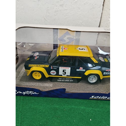 216 - Solido 1/18 Scale Die Cast Fiat 131 Abarth S1806003 #5 Darniche Fiat Tour De Course