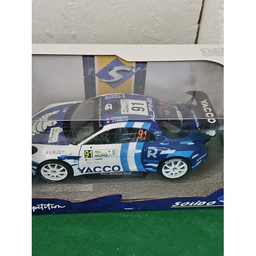 231 - Solido 1/18 Scale Die Cast s1801613 2020 Alpine A110 #91 Ragues Heavy Rally Monza