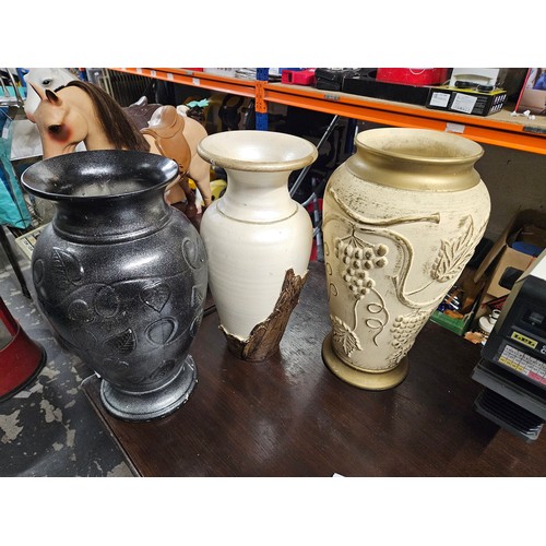 18 - 3 Large Vases