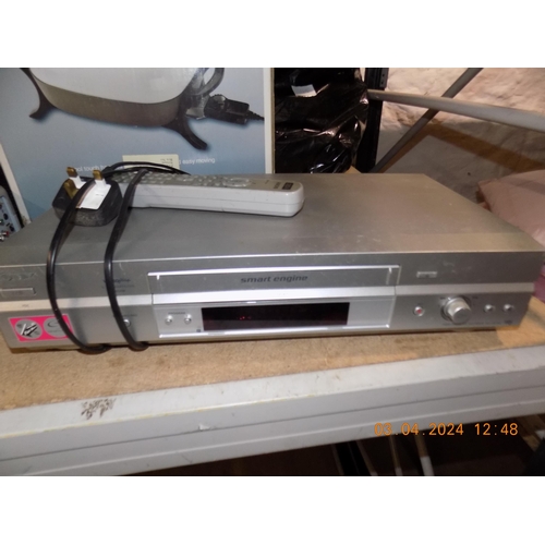 128 - Sony VHS Player w/o with Remote