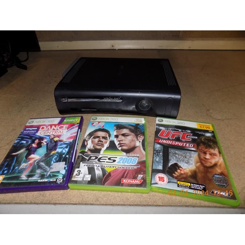 45 - Xbox 360 and 3 Games