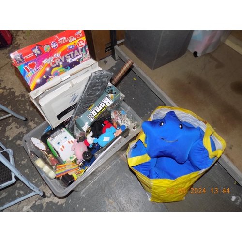 60 - Box and Bag of Toys