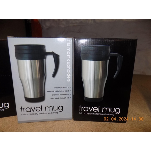 75 - 2 New Boxed Travel Mugs