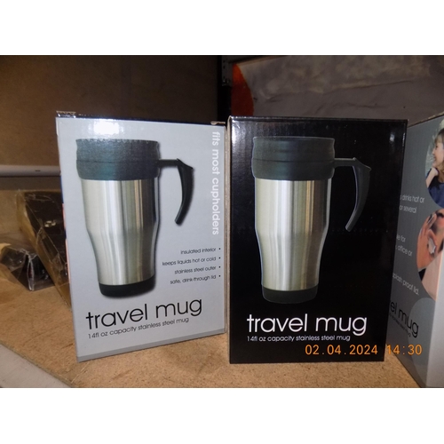 76 - 2 New Boxed Travel Mugs