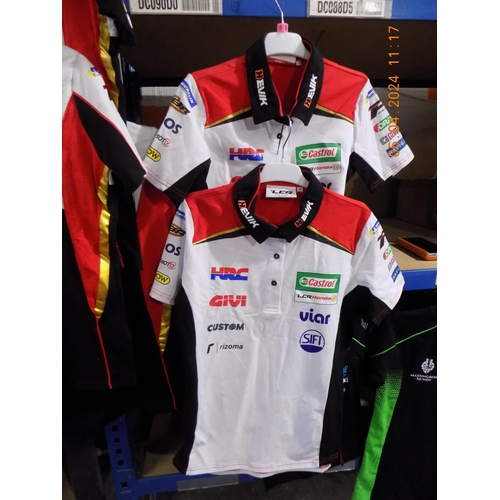 294 - 2 Official LCR Honda Team Polo Shirts Size S and Size M