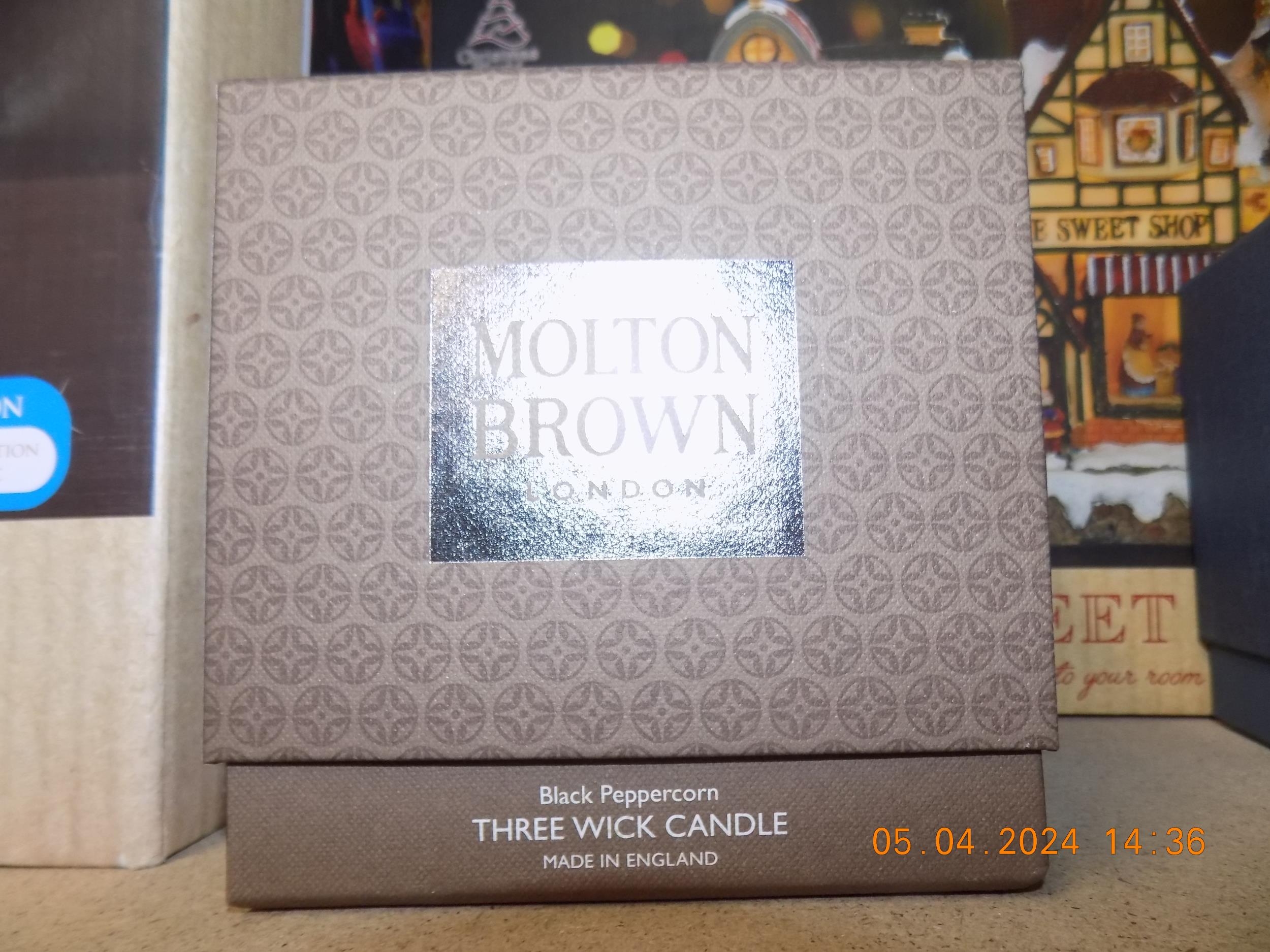 Large Molton Brown Candle Black Peppercorn