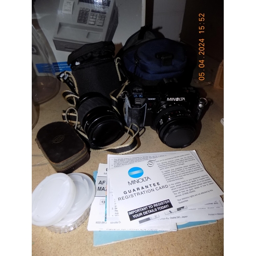 417 - Minolta Camera and Equipment