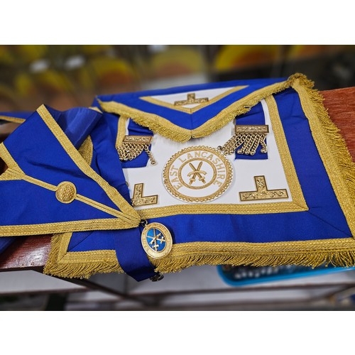 607 - Masonic East Lancashire Apron and Jewel