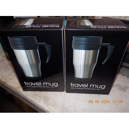 28 - 2 New Boxed Travel Mugs