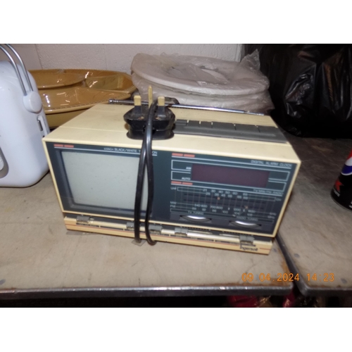 56 - Ingersoll TV/Radio Alarm Clock w/o