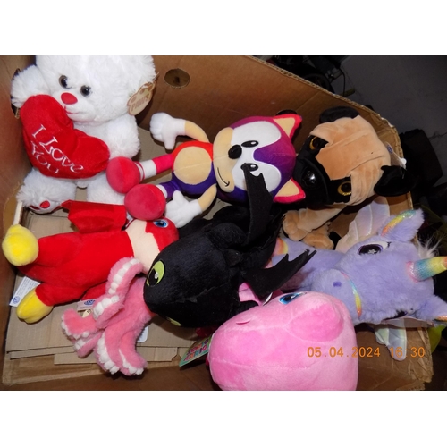 326 - Box of New Soft Toys