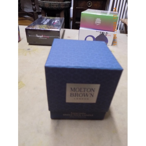 372 - Small Molton Brown Candle Russian Leather