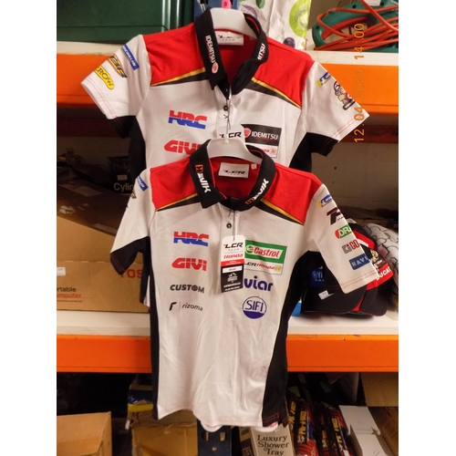 401 - 2 Official LCR Honda Team Polo Shirts Size S