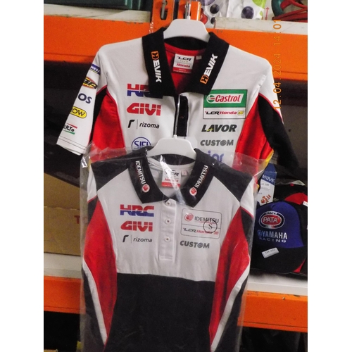 403 - 2 Official LCR Honda Team Polo Shirts Size S