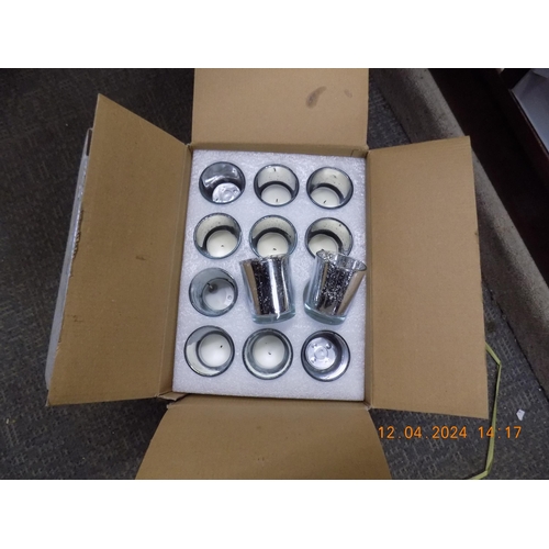 418 - 3 Boxes of Tea Light Holders