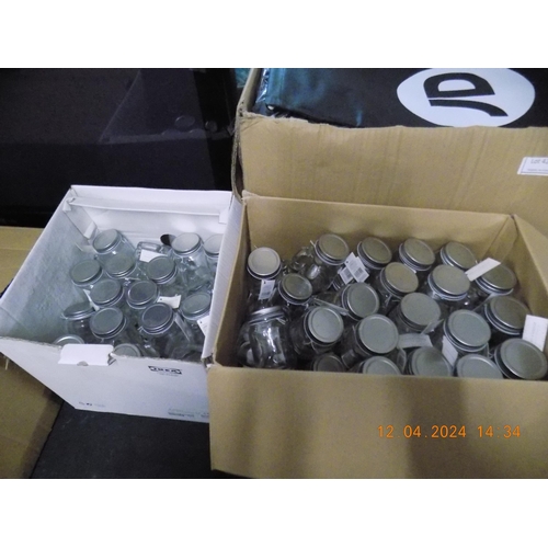 428 - 2 Boxes of Mini Mason Jars with Lids