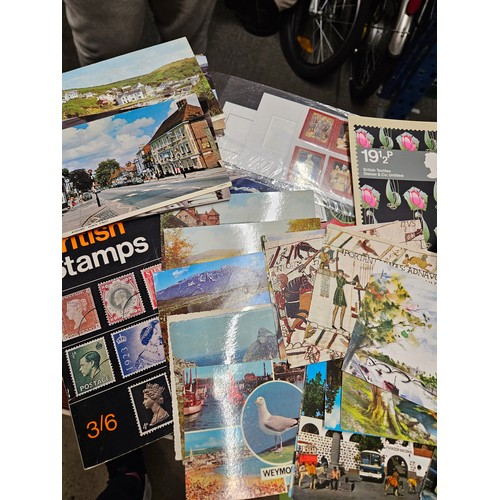 A Booklet of Stamps, Postcards, Firstday Covers and Gibbons Check List