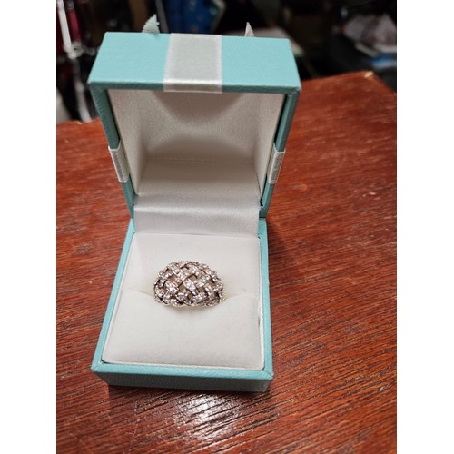 584 - Silver Ring Overall Weight 4.49g