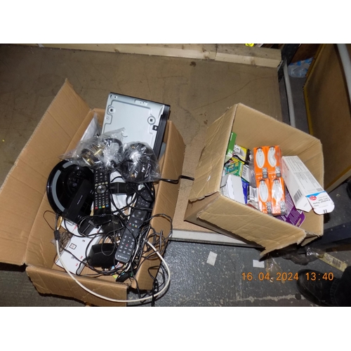 77 - 2 Boxes of Electricals and Bulbs