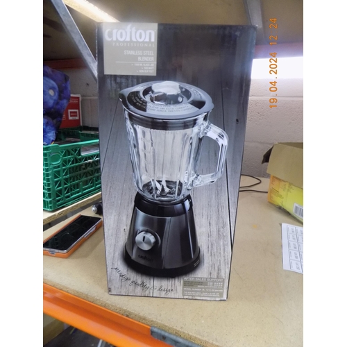 342 - New Boxed Crofton Stainless Steel Blender