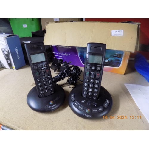 385 - BT Graphite 2500 Double a/m Phones w/o