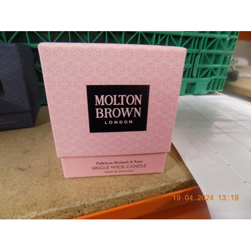 390 - Small Molton Brown Candle Delicious Rhubarb & Rose