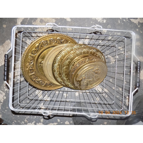 400 - Basket of Brass Plates