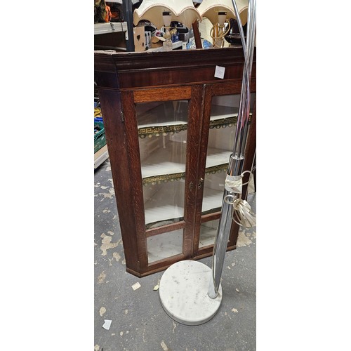 535 - Large Wall Hanging Corner Cupboard