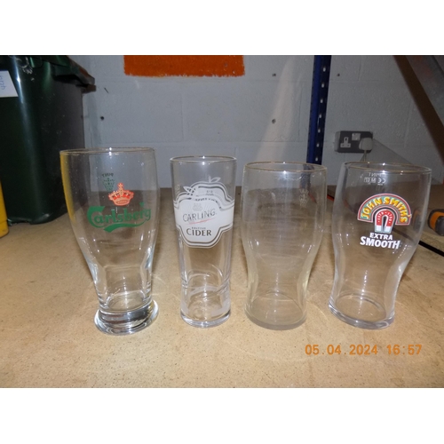 1 - Large Box of Mixed Pint and Half Pint Glasses