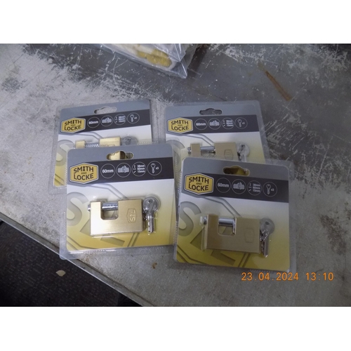 27 - 4 New Smith & Locke 60mm Padlocks