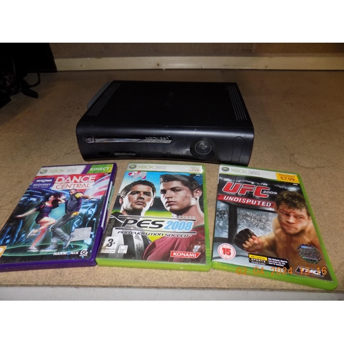 302 - Xbox 360 and 3 Games