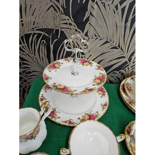 43 - Selection of Royal Albert Old Country Rose inc Cake Stand