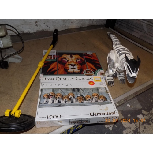 134 - Children's Metal Detector, Dinosaur, Puzzle and Crystal Art